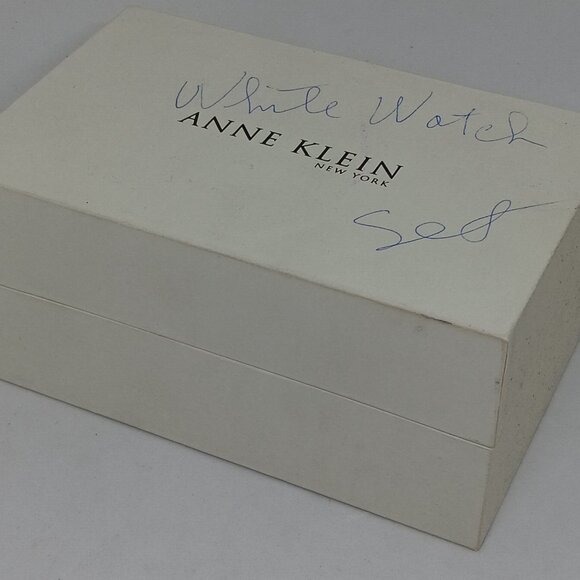 Anne Klein 12/2275SVST Women's 30mm White Ceramic Watch & Bracelet Set - Picture 12 of 12